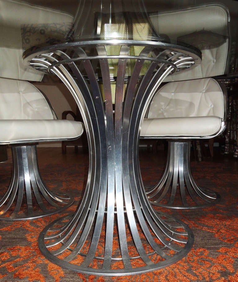 Woodward & Sons Aluminum Dining Set In Good Condition In Washington, DC