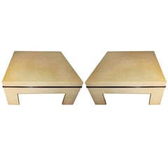Pair Of Paul Frankl Cork Coffee Tables