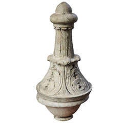 White Glazed Terra Cotta Finial Chicago