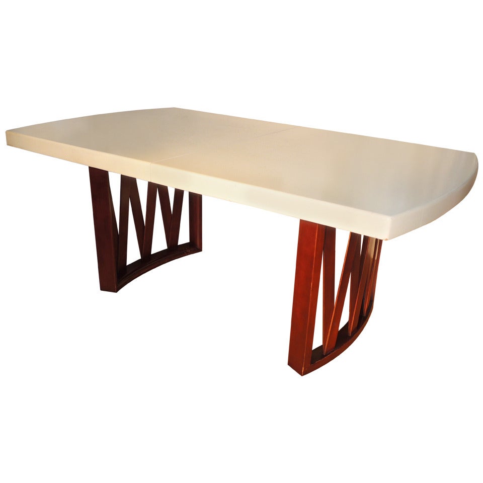 Paul Frankl Cork Top Dining Table
