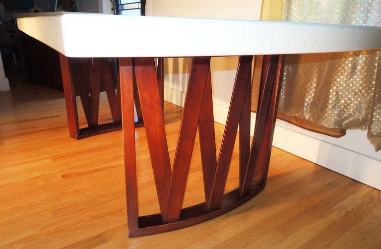 Mid-20th Century Paul Frankl Cork Top Dining Table