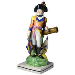 Antique Staffordshire Pottery Figure of Duke Wellington, Early 19th Century