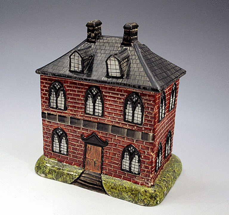 Antique Staffordshire Pottery Pastille Burner