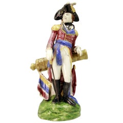 Antique English pottery figure of Wellington circa 1810