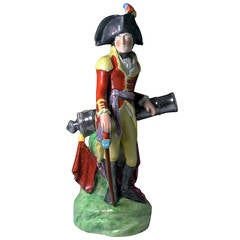 Antique Staffordshire Pearlware Figure of Duke of Wellington 6