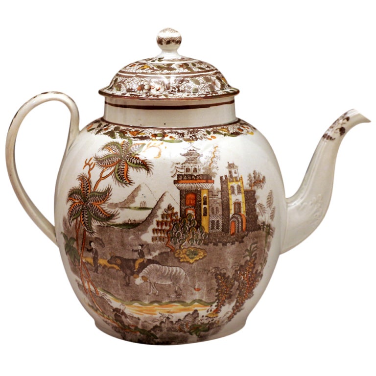 Salopian punch pot Swinton Pottery Rockingham Works Yorkshire at 1stDibs