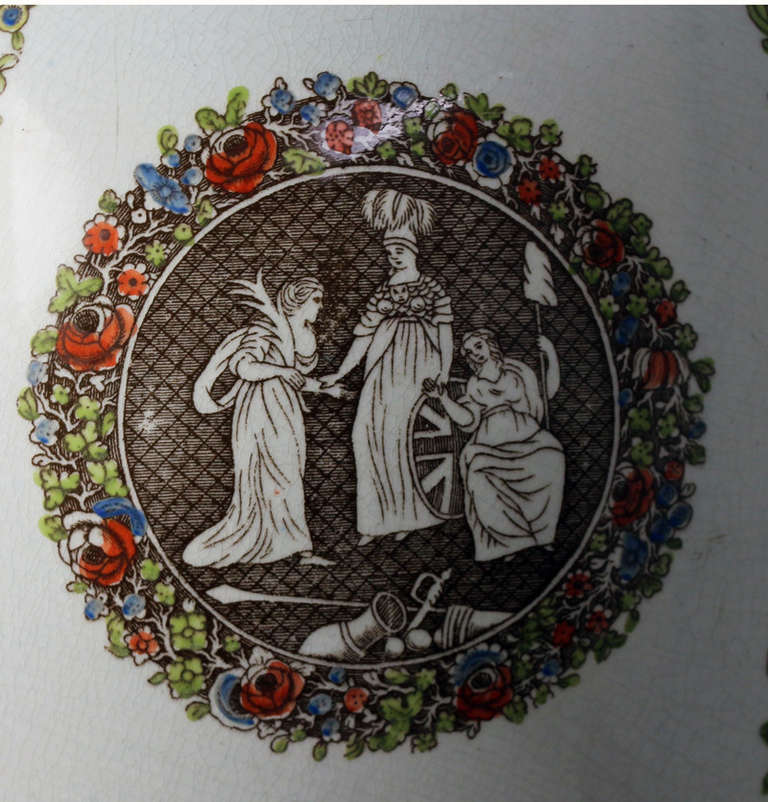 English Peace Accord at Amiens Covered Large Jar and Cover by Wedgewood and Co.