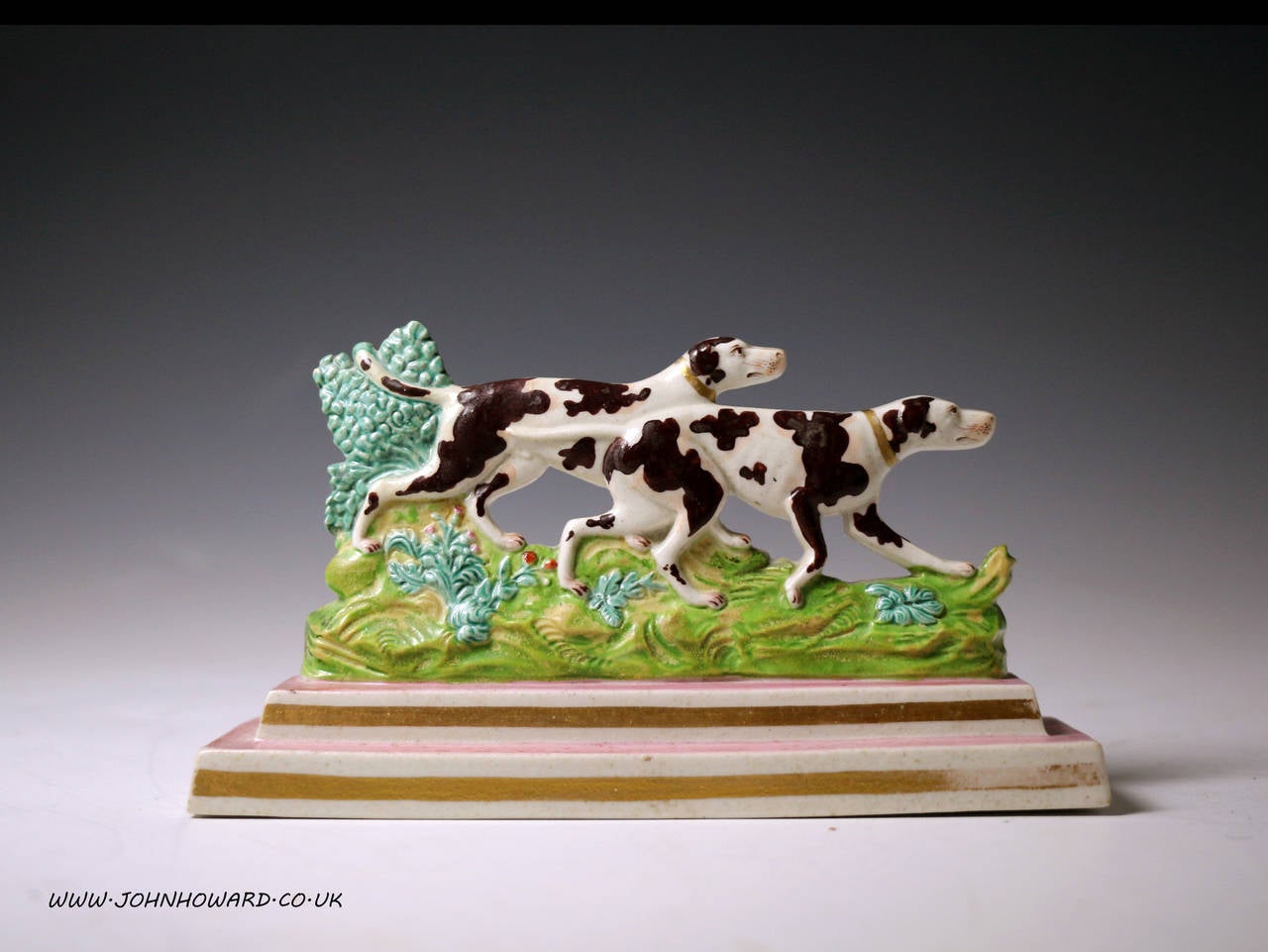 American Horse and Foal Porcelain Figure attributed to Swansea Wales