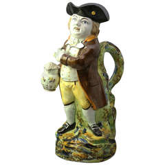 Antique Staffordshire Pottery Toby Jug, English, Early 19th Century