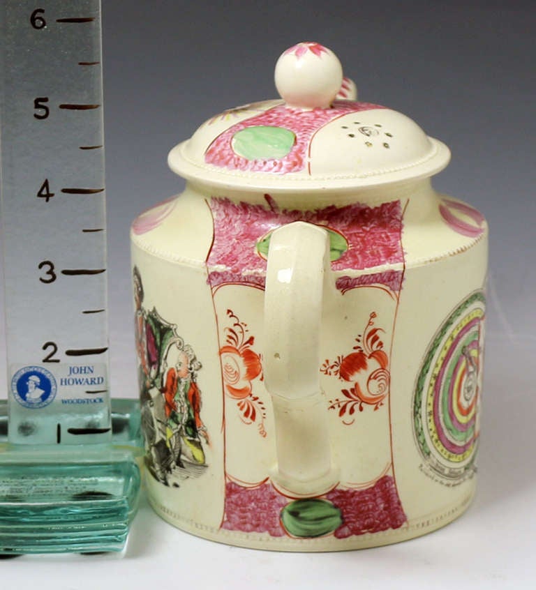 Antique Staffordshire Pottery Greatbach Teapot C1775 2