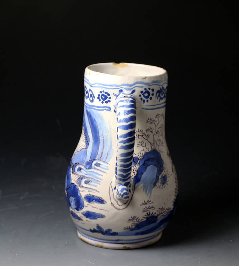 English Delftware Pottery Tankard, Probably Brislington 1