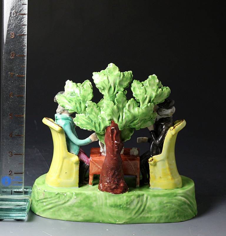 Staffordshire Pottery Pearlware Figure of Doctor Syntax In Good Condition In Woodstock, OXFORDSHIRE