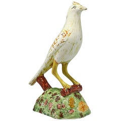 Staffordshire Pottery Pearlware Figure of a Bird, Early 19th Century