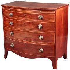 Antique Bowfront Chest 10