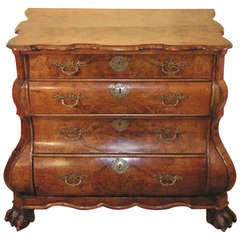 Walnut Bombe Chest, Dutch 18th Century C.1760