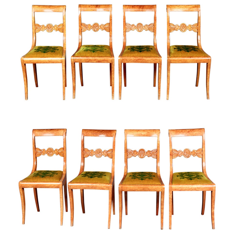 Antique biedermeier chairs