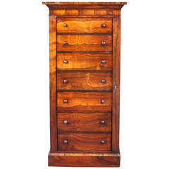 Antique rosewood Wellington chest