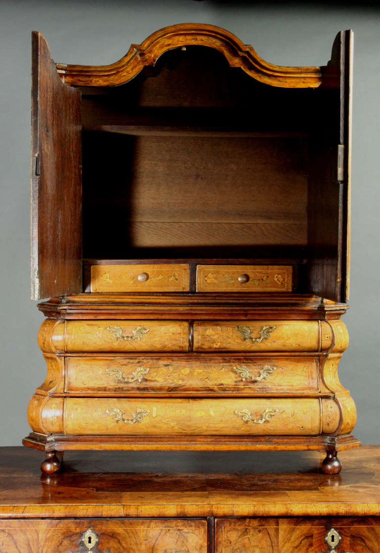 Antique miniature marquetry armoire In Excellent Condition In Bradford-on-Avon, Wiltshire