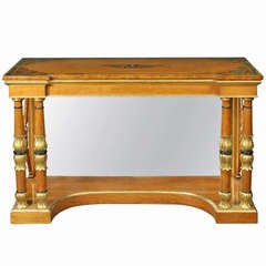 Antique Satinwood Console Table