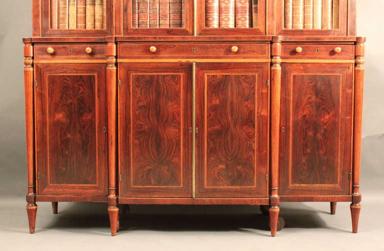 George III Breakfront Bookcase