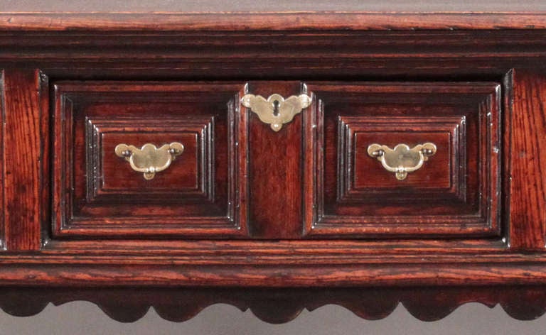 Molded A fine William and Mary moulded front serving dresser