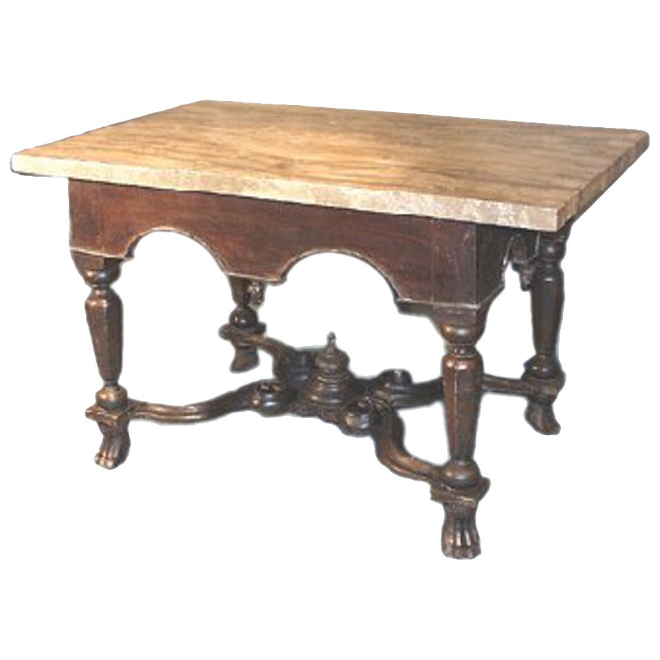 Rare William & Mary X stretcher antique table c.1690  For Sale