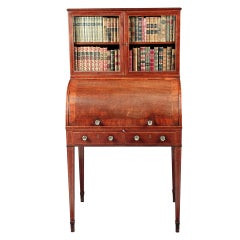 Antique Cylinder Bookcase