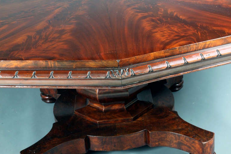large mahogany dining table