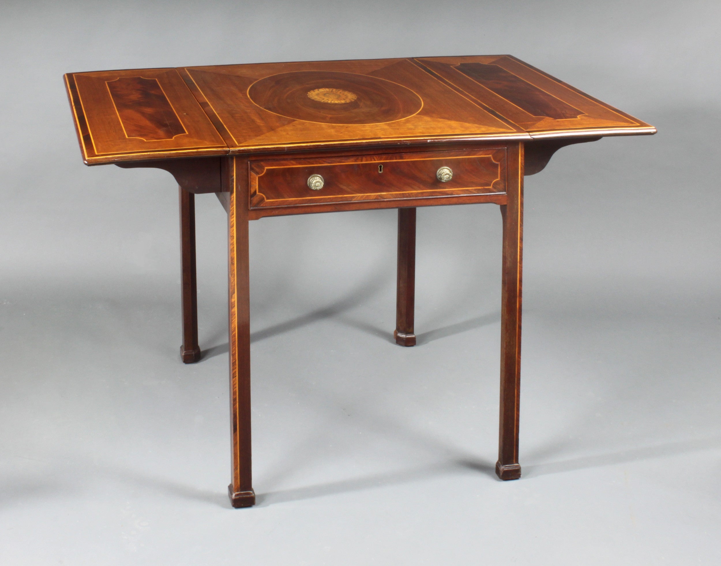 George III Chippendale Period Pembroke Table 