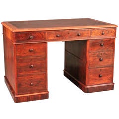 Partner-Schreibtisch aus Palisanderholz, gestempelt Wilkinson, 14 Ludgate Hill