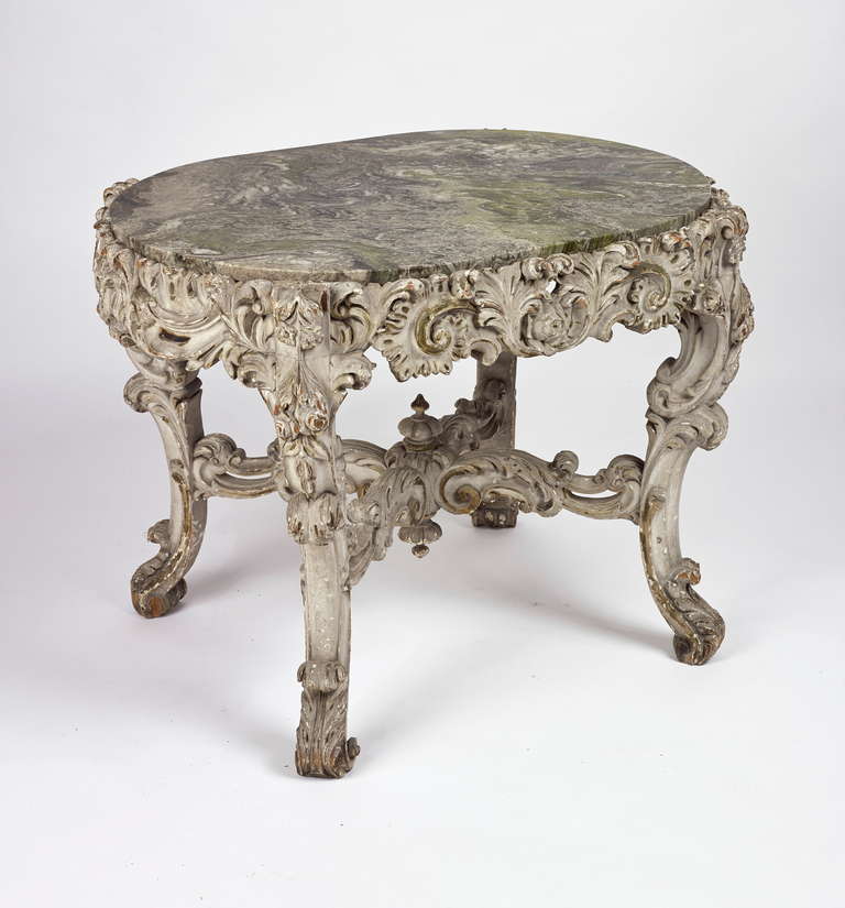 Victorian Marble-Topped Table