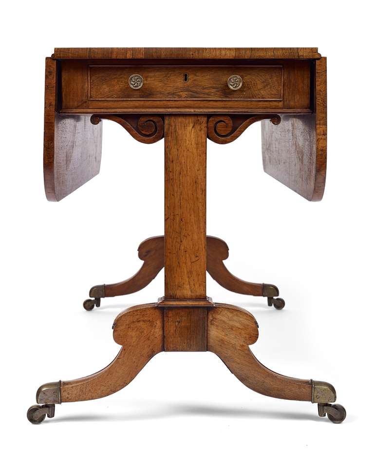 A William IV Rosewood Sofa Table By Miles & Edwards