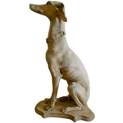Carving of a Whippet 