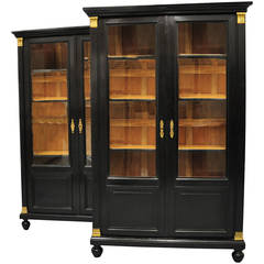 Pair of Late 19th Century Directoire Style French Bookcases