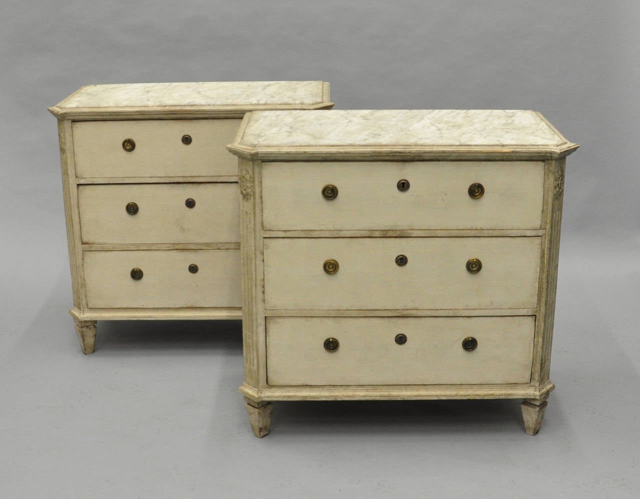 Pair of Late 19th Century Swedish Night Stand Commodes