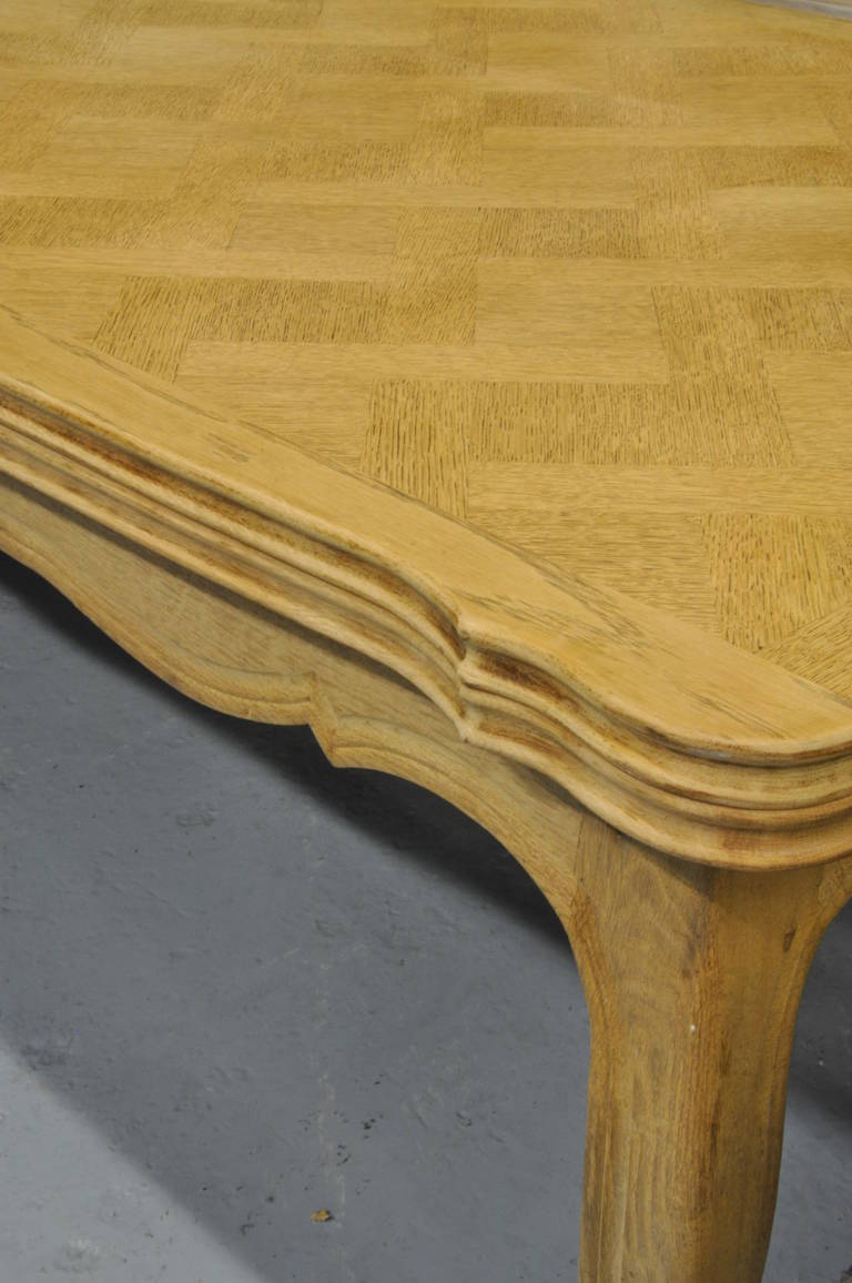 Late 19th Century Belgian Oak Dining Table For Sale 2
