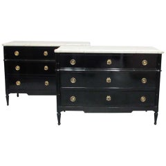 Pair of Signed Maison Jansen Commodes