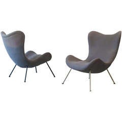 A Pair of Fritz Neth Lounge Chairs by Correcta 1954