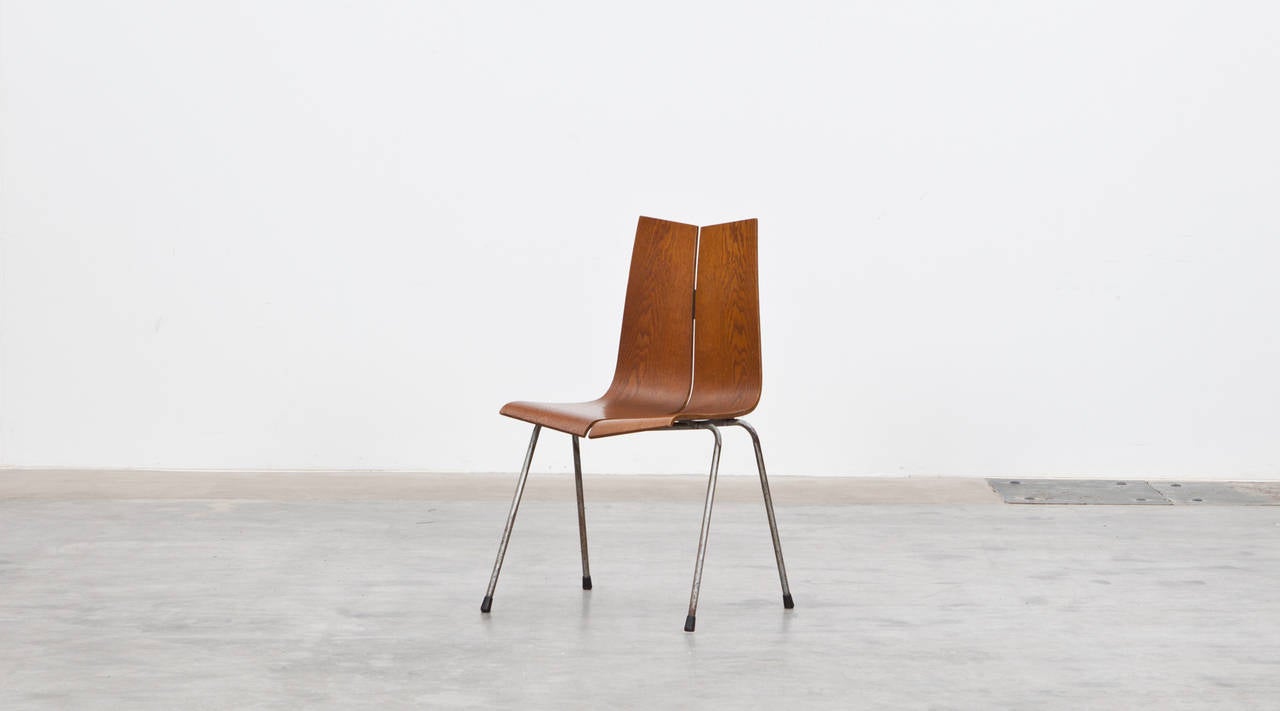 Swiss Set of Six Hans Bellmann Chairs