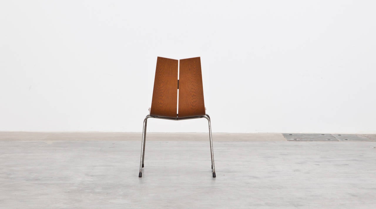 Metal Set of Six Hans Bellmann Chairs
