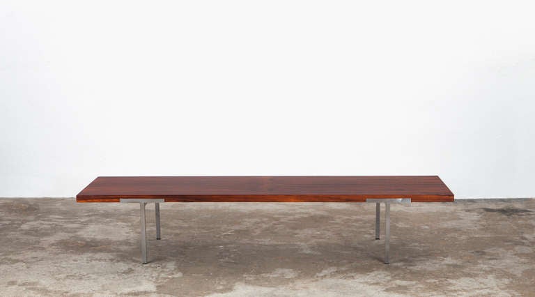 Very Rare Sofa Table designed by  Antoine Philippon and Jacqueline Lecoq.
Manufactured by Laauser.