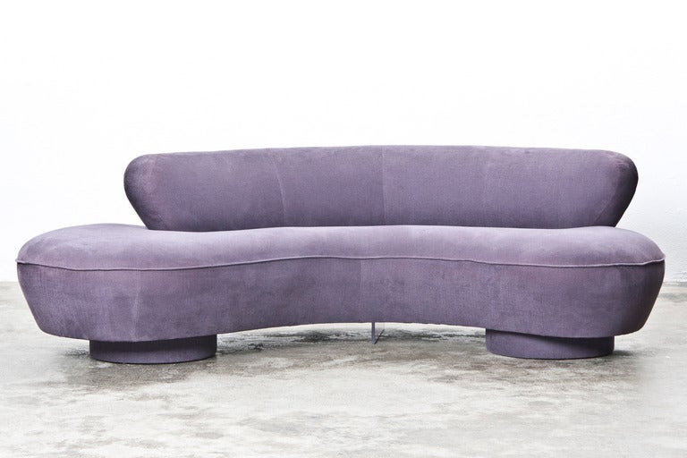 Beautiful newly upholstered sofa designed by Vladimir Kagan.