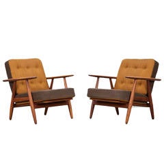 Couple of Hans Wegner Lounge Chairs