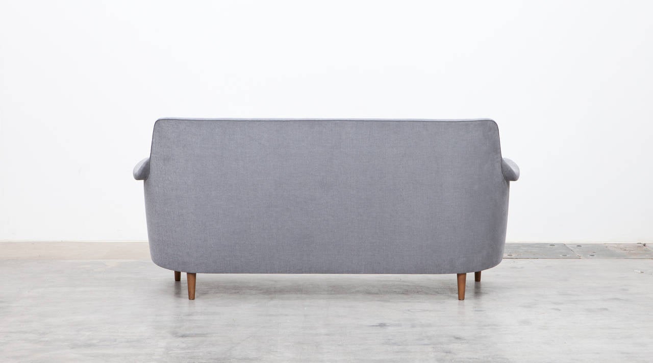 Mid-Century Modern 1960's bright new upholstery Sofa by Carl Malmsten