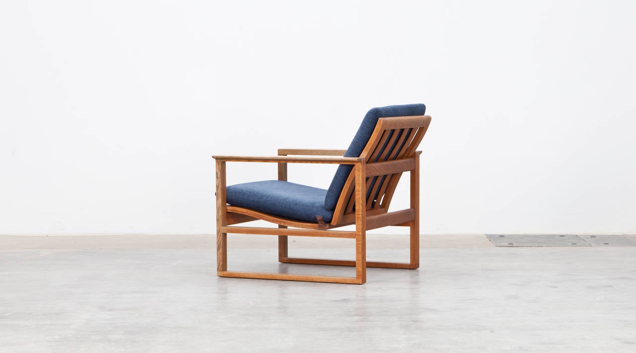 Mid-Century Modern Børge Mogensen Lounge Chair, New Upholstery