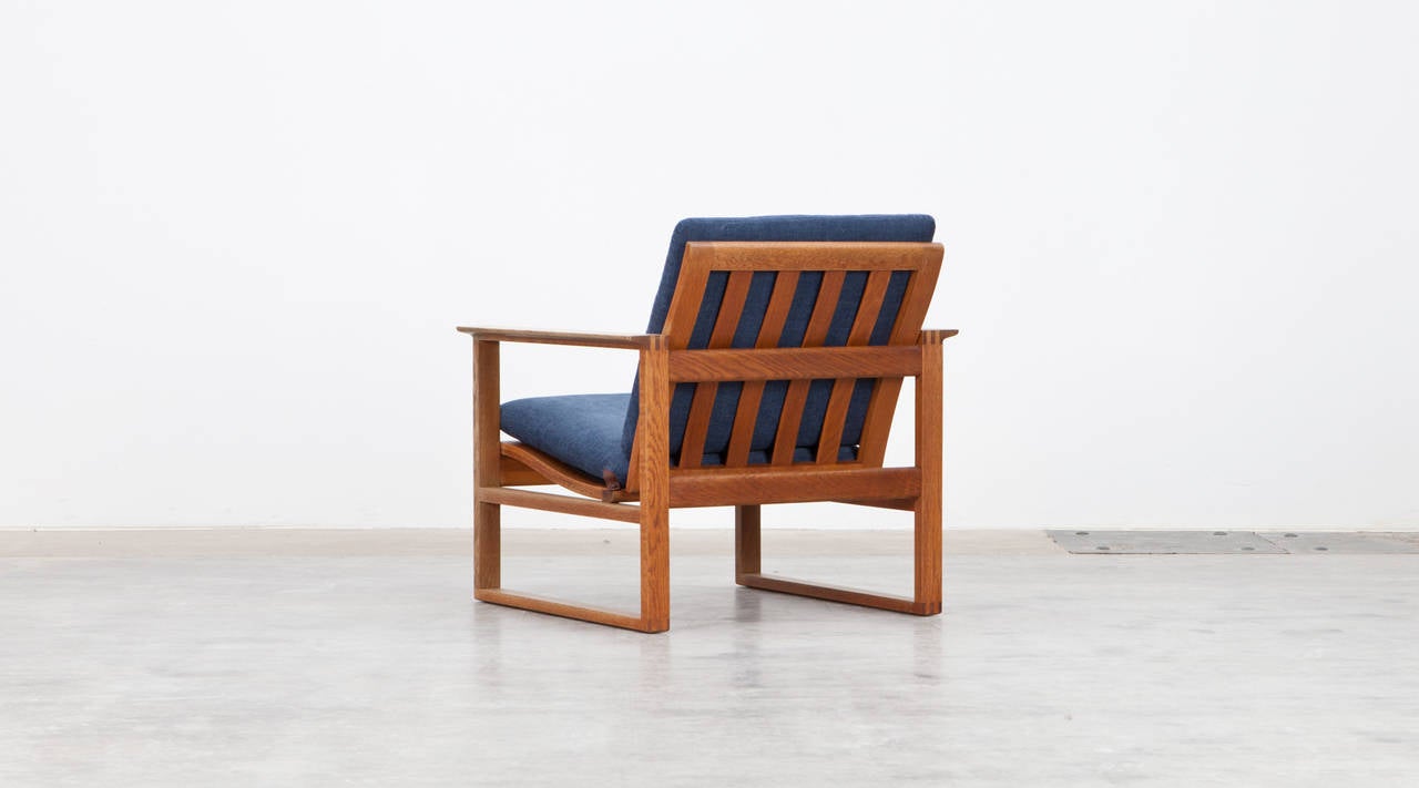 Danish Børge Mogensen Lounge Chair, New Upholstery