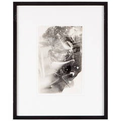 Original Miroslav Tichý Vintage Print - Woman at office 3