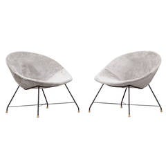 Pair of Augusto Bozzi Lounge Chairs