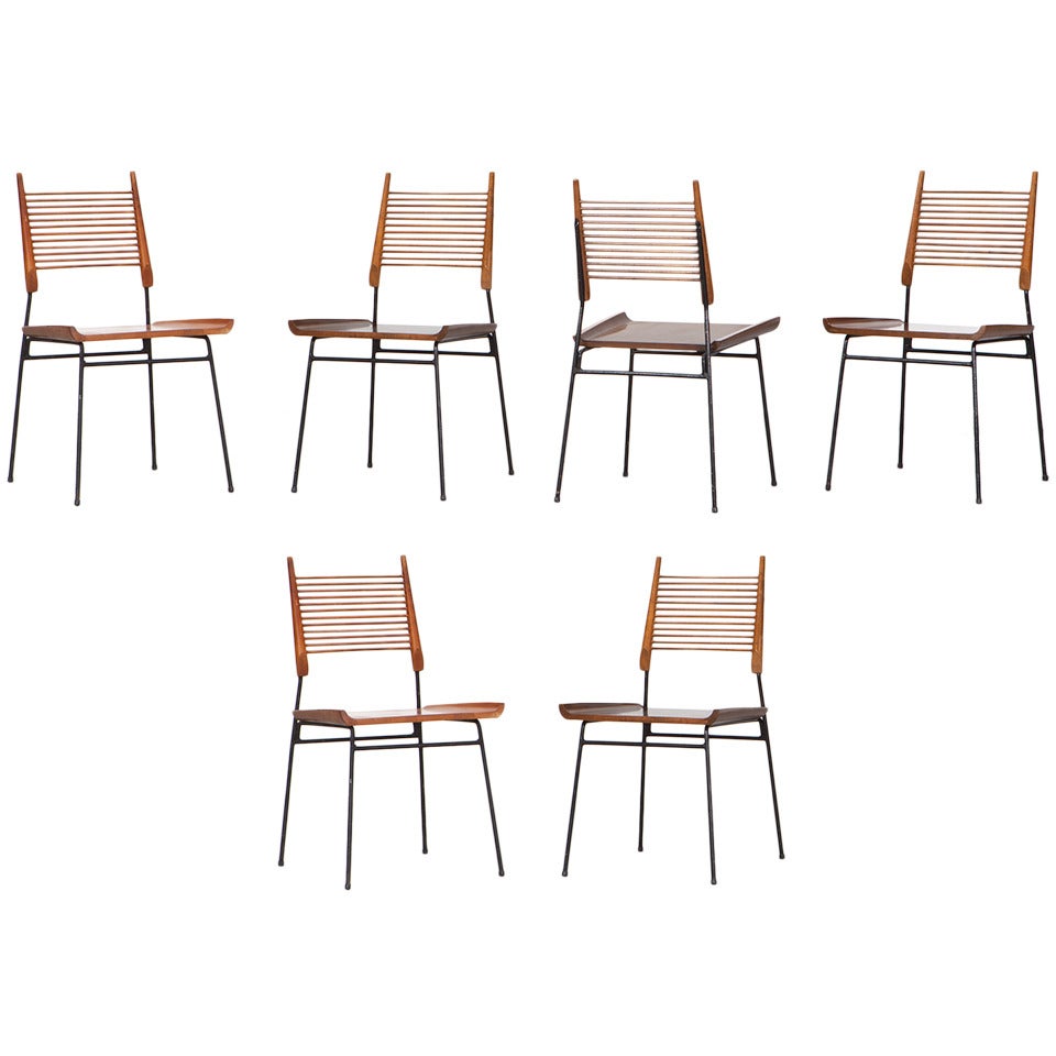 Set of Six Paul McCobb Side Chairs