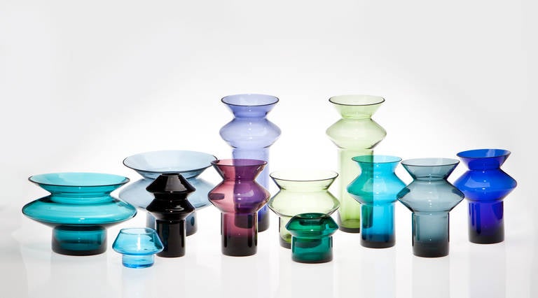 Filigree vases from finish artist Helena Tynell in glass in various sizes and colors available.